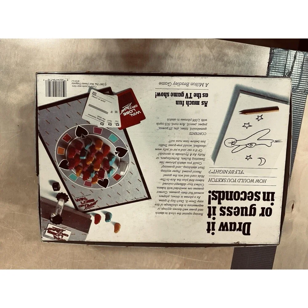 Win, Lose or Draw Game - 1987 - Milton Bradley - Brand New/Sealed